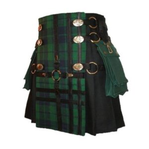 Alternative view of Tartan Cross Utility Kilt