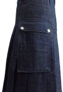 Alternative view of Black Highland Utility Kilt
