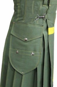 Alternative view of Olive Cross Utility Kilt