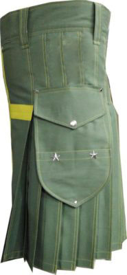 Olive Cross Utility Kilt - Image 3