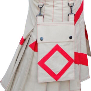Khaki Diamond Utility Kilt