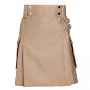 Khaki Utility Kilt Men