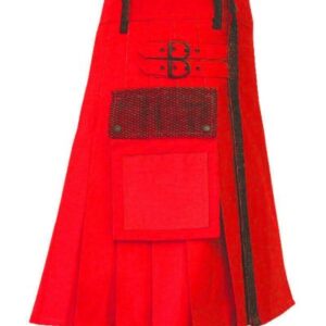 Red Net Utility Kilt