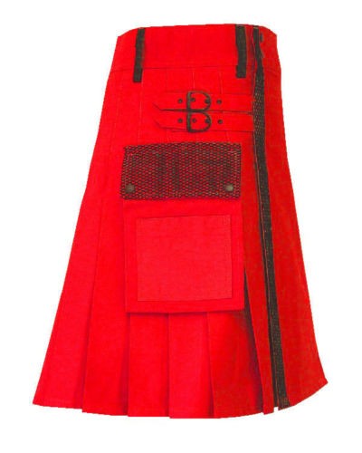Red Net Utility Kilt