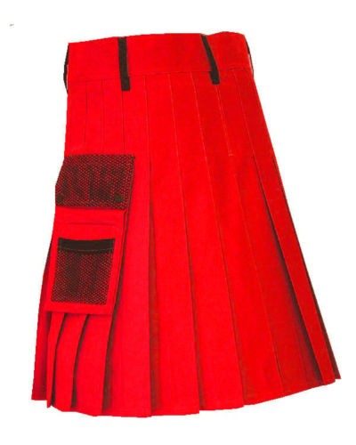 Red Net Utility Kilt - Image 2