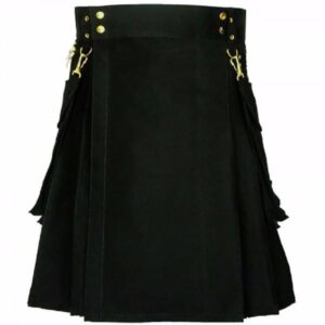 Alternative view of Royal Black Utility Kilt