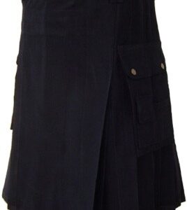 Alternative view of Black Highland Utility Kilt