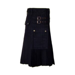 Black Highland Utility Kilt