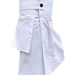 Alternative view of White Modern Utility Kilt